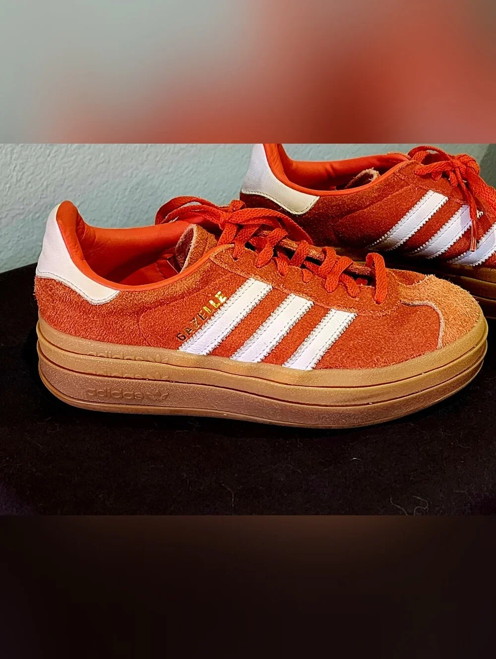 Adidas Gazelle | Collegiate Orange Gum | Retro-inspired | U.S. Big Kids 6